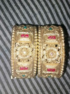 Gold-toned Bangles