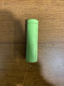 Bright Green Cylinder Battery