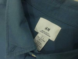 (H&amp;M) orignal Men's Blue Short Sleeve shirt