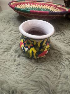 Hand-Painted Decorative Pottery Vase