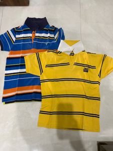 Boys combo of two Striped t shirts
