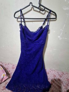 Stunning Royal Blue Lace Dress