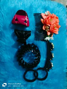Rakhi gift hamper Hair Clip Collection