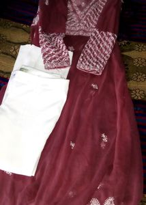 Beautiful Embellished Kurti with Pants