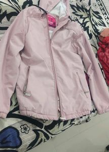Light Pink Hooded Jacket