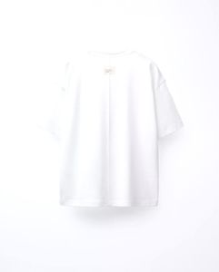 NWT ZARA White Slogan Tshirt