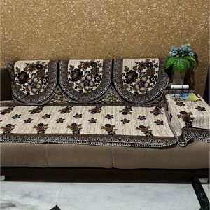 Floral Sofa Cover Set of 6 Pieces