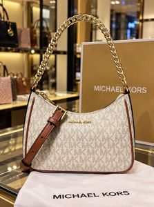 Michael Kors Brown Monogram Hobo Bag