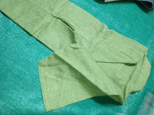 Green Linen Blend Kurta