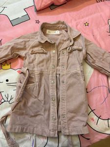 Cute Pink Shirt Dress for Girls