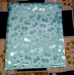 Teal Ethnic Dress Material