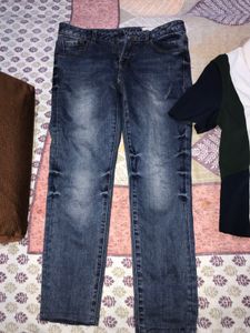 Classic Blue 3/4pants &amp; Colorblock Shirt