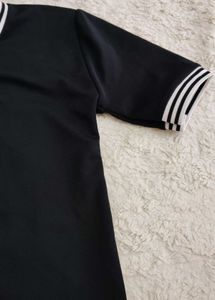 Black Striped Trim T-Shirt