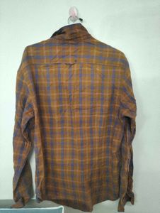 Brown Plaid Casual Shirt