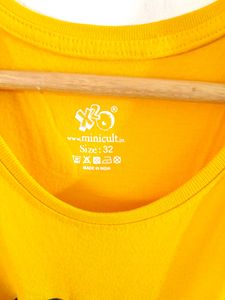 Yellow Printed T-Shirt ( Boys)