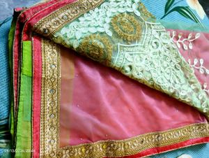 Exquisite Embroidered Saree