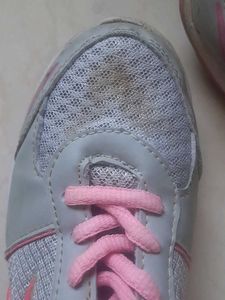 Pink &amp; Grey Running Shoes