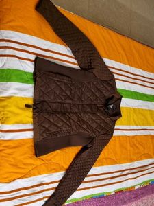 Stylish Quilted Brown Jacket