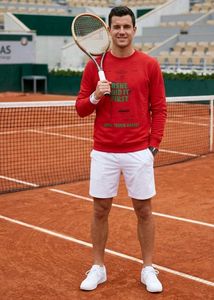 Men's Red Graphic Print Long Sleeve T-Shirt
