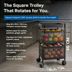 HomeWiz Square Kitchen Rack 2- Layer | Lifetime Us