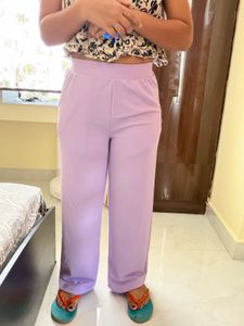 Lavender Casual Trousers