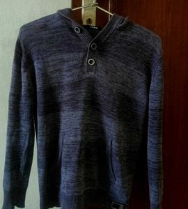 Stylish Knit Hoodie Sweater
