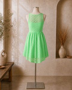 Lime Green Lace Dress
