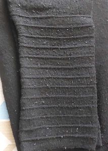 Pink and black Woolen leggings Xl
