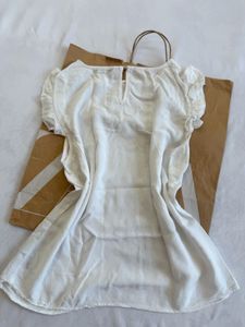 Chic White Swiss Dot Top