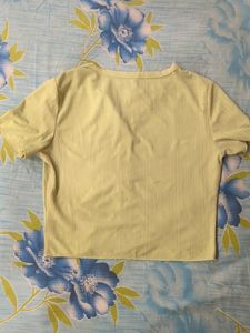 Urbanic Green Button Up Cute K-pop Crop Top