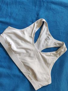 Reebok White Sports Bra