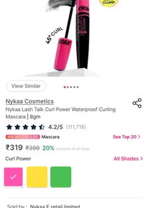 Nykaa Curl Power Waterproof Mascara