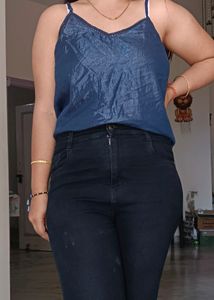 Shimmery Crop Top Dark