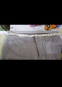 Men's Stretchable Grey Trousers (one time wear)