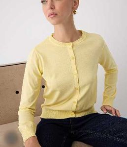 Yellow Ribbed Button-Up Cardigan🐥