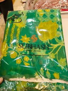 Beautiful Green Floral Saree