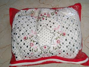 white Georgette lahenga choli with shrug 🤍
