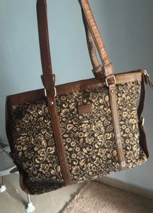 Stylish Floral Print Tote Bag
