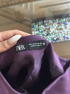 Purple Tie-Waist Skort