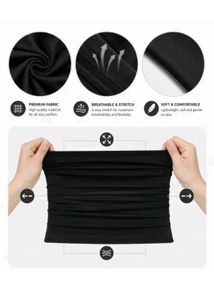 Black Neck Gaiter/Face Cover