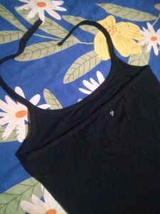Basic Black Spaghetti Strap Top