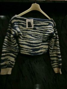 Stylish Striped Cropped Sweater