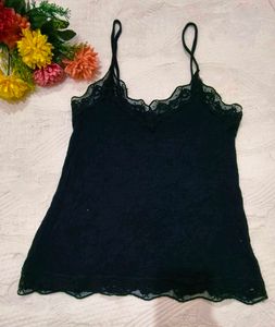 Elegant Lace Trim Camisole
