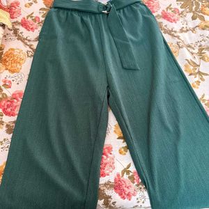 Teal Belted Trousers