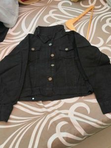 Stylish Black Denim Jacket