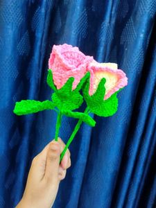 Crochet Rose Flowers - Handmade set