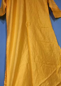 Beautiful Yellow Embroidered Kurta