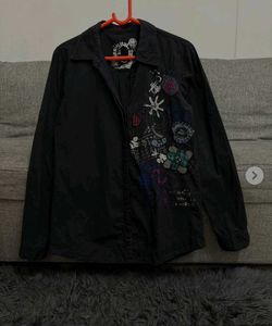 Desigual Black Embroidered Shirt