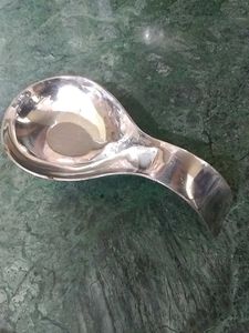 Elegant Silver Spoon Rest