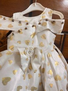 Sparkly White Heart Dress